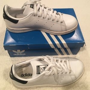 Adidas Stan Smith white sneakers with black